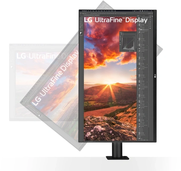 Монитор LG 31.5" UltraFine 32UN880K-B черный IPS LED 16:9 HDMI M/M матовая HAS Piv 1000:1 380cd 178гр/178гр 3840x2160 60Hz DP 4K USB 10.3кг