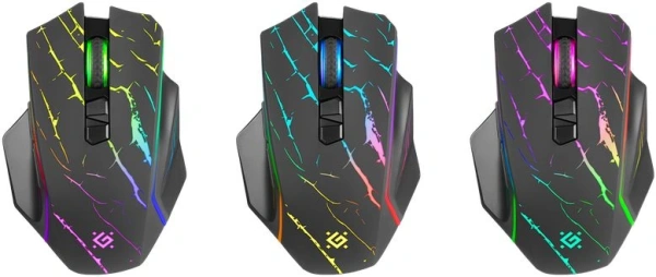 Мышь Defender Uran GM-503 черный оптическая 3200dpi беспров. USB для ноутбука 7but (52503)