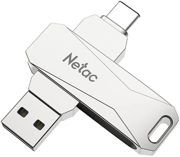 Флеш Диск Netac 256GB U782C NT03U782C-256G-30PN USB3.0 серебристый