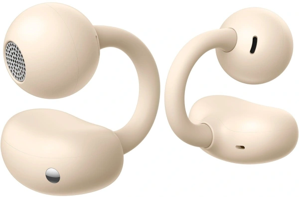 Гарнитура вкладыши Huawei FreeClip Dove-T00 бежевый беспроводные bluetooth клипса (55037342)