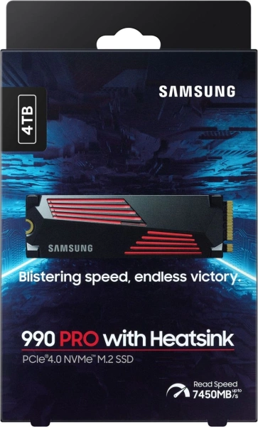 Накопитель SSD Samsung PCIe 4.0 x4 4TB MZ-V9P4T0CW 990 Pro M.2 2280
