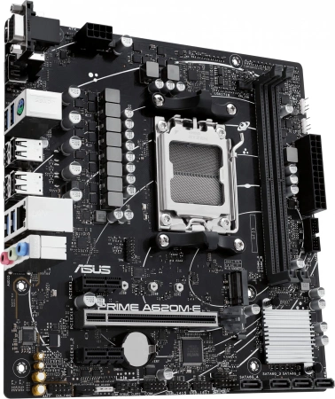 Материнская плата Asus PRIME A620M-E-CSM Socket AM5 AMD A620 2xDDR5 mATX AC`97 8ch(7.1) GbLAN RAID+VGA+HDMI+DP