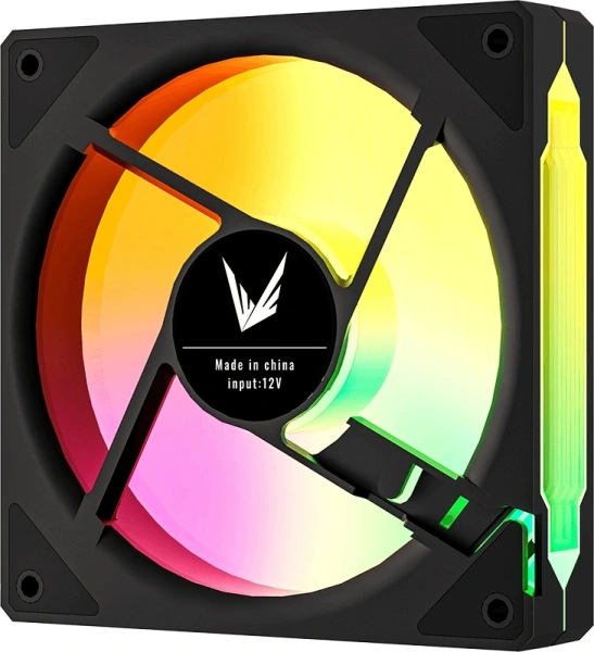 Вентилятор для корпуса Formula Floe 12BK Reverse ARGB 120х120x25 черный 4-pin 20.15дБ (FLOE 12BK ARPW REVERSE) Ret