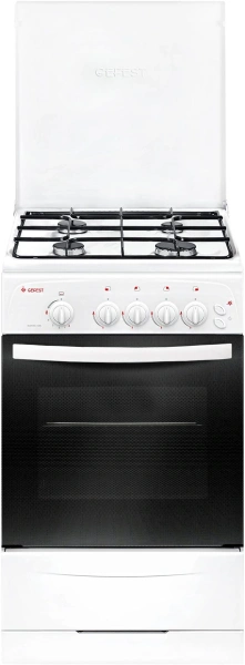Плита Газовая Gefest ПГ 3200-06 белый (металлическая крышка) реш.сталь