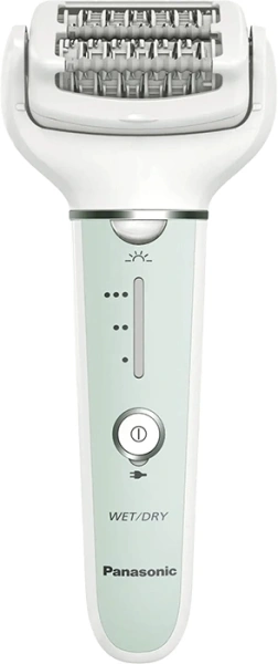 Эпилятор Panasonic ES-EY70-G520 скор.:3 насад.:4 от аккум. белый/зеленый