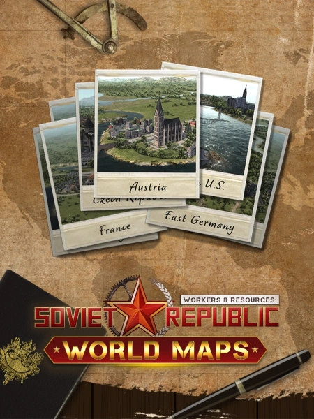 Дополнение к игре для ПК Hooded Horse Workers & Resources: Soviet Republic - World Maps (6+)