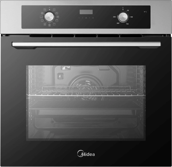 Духовой шкаф Электрический Midea MO69103X серебристый/черный