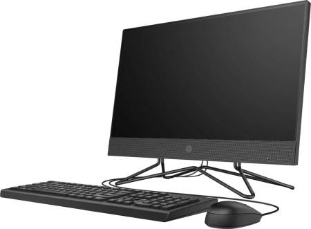 Моноблок HP 200 G4 21.5" Full HD i5 1235U (1.3) 16Gb SSD512Gb Iris Xe DVDRW CR FreeDOS GbitEth WiFi BT 65W клавиатура мышь Cam черный 1920x1080