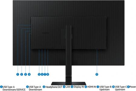 Монитор Samsung 37.5" ViewFinity S8 S37D802UAIXCI черный VA LED 5ms 16:9 HDMI TV матовая HAS 3000:1 350cd 178гр/178гр 3840x2160 60Hz DP 4K USB 8.9кг