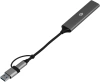 Разветвитель USB-C + USB-A Digma DHUB-4USB-AC-3.0 4порт. серебристый