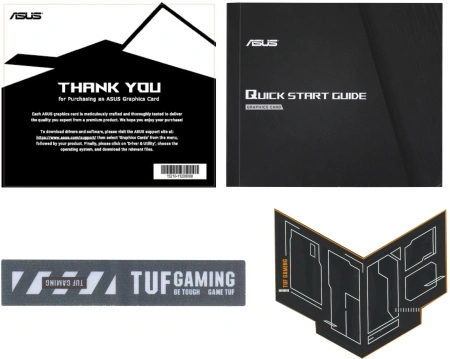 Видеокарта Asus PCI-E 5.0 TUF-RX9060XT-O16G-GAMING AMD Radeon RX 9060XT 16Gb 128bit GDDR6 2800/20000 HDMIx1 DPx2 HDCP Ret