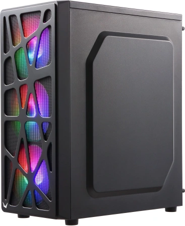 Корпус Formula Mana черный без БП ATX 4x120mm 2xUSB2.0 1xUSB3.0 audio bott PSU