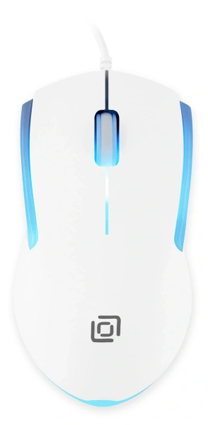 Мышь Оклик 245M белый оптическая 1000dpi USB 3but (471480)