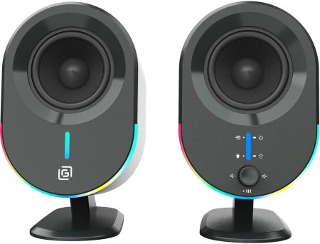 Колонки Оклик OK-303A 2.0 черный 20Вт BT