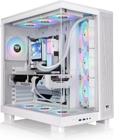 Корпус Thermaltake View 380 XL TG ARGB белый без БП ATX 5x120mm 2x140mm 2xUSB3.0 audio bott PSU