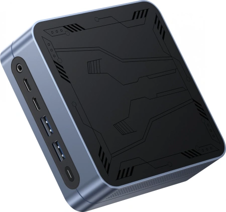Неттоп Chuwi LarkBox S i3 1220P (1.5) 16Gb SSD512Gb UHDG Windows 11 Pro GbitEth WiFi BT 90W серый/черный