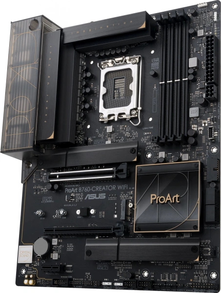Материнская плата Asus PROART B760-CREATOR WIFI Soc-1700 Intel B760 4xDDR5 ATX AC`97 8ch(7.1) 1 x 2.5Gigabit + Gigabit Ethernet RAID+HDMI+DP