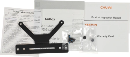 ПК Мини Chuwi AuBox Ryzen 7 8745HS (3.8) 32Gb SSD1Tb 780M Windows 11 Pro 2x2.5GbitEth WiFi BT 120W серебристый/черный