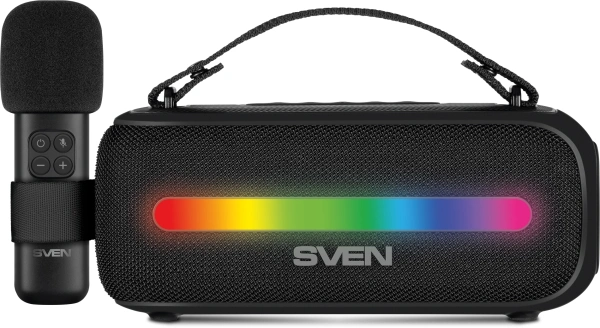 Колонка порт. Sven PS-255 черный 12W 2.0 BT 3600mAh (SV-022563)