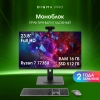 Моноблок Digma Pro Vision 23.8" Full HD Ryzen 7 7735U (2.7) 16Gb SSD512Gb RGr CR Windows 11 Pro Eth WiFi BT 90W клавиатура мышь Cam черный 1920x1080