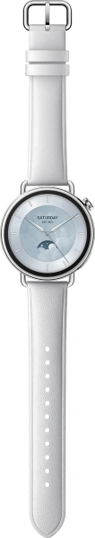 Смарт-часы Xiaomi Watch S4 41мм 1.32" AMOLED корп.серебристый рем.белый разм.брасл.:120-190 мм (BHR07VUGL)