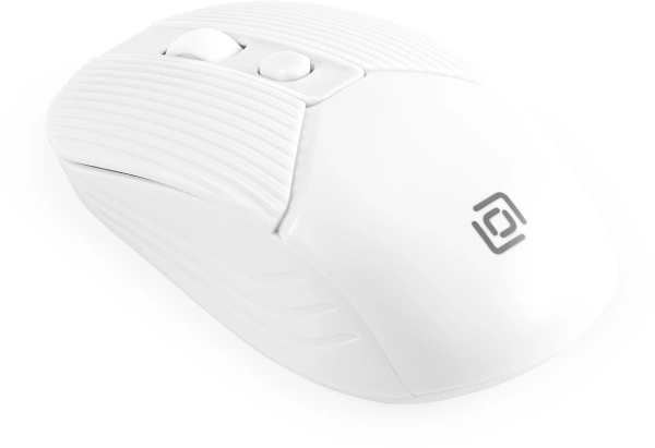 Мышь Оклик 509MW white белый оптическая 1600dpi беспров. USB для ноутбука 4but (1885186)