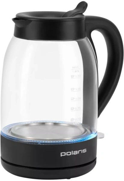 Чайник электрический Polaris PWK 1797CGL 1.8л. 2200Вт черный корпус: стекло/пластик