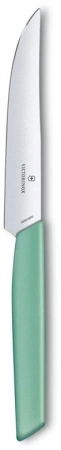 Нож кухонный Victorinox Swiss Modern (6.9006.1241) стальной столовый для стейка лезв.120мм прямая заточка мятный