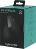 Мышь Logitech MX Vertical черный оптическая 4000dpi беспров. BT/Radio USB 4but (910-005451)