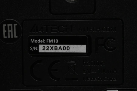 Мышь A4Tech Fstyler FM10 черный/синий оптическая 1600dpi USB 4but (FM10 BLUE)