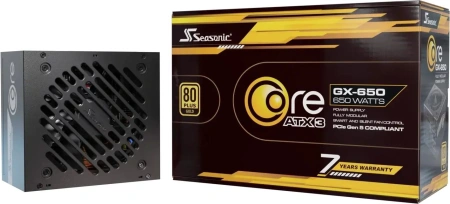 Блок питания Seasonic ATX 650W Core GX-650 80+ gold (20+4pin) APFC 120mm fan 6xSATA Cab Manag RTL