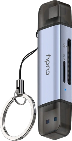 Разветвитель USB 3.2 Cudy UH200 2порт. серебристый