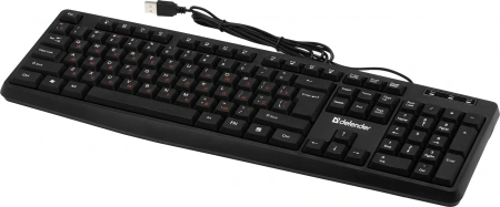 Клавиатура Defender HB-164 черный USB (45164) кабель 1.8м