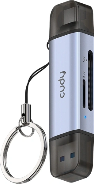 Разветвитель USB 3.2 Cudy UH200 2порт. серебристый