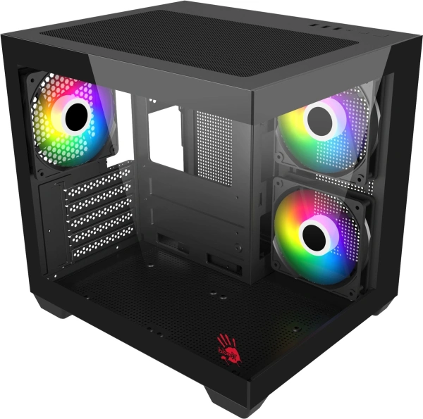 Корпус Bloody CC-121 черный без БП mATX 7x120mm 1xUSB2.0 1xUSB3.0 audio