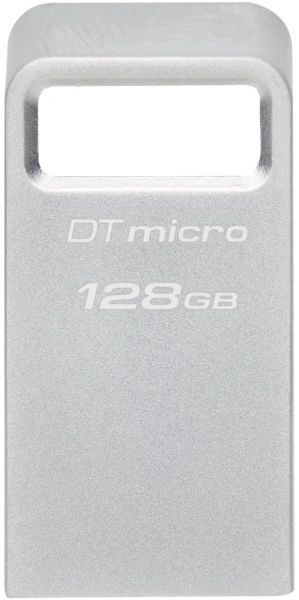 Флеш Диск Kingston 128GB DataTraveler Micro DTMC3G2/128GB USB3.2 серебристый