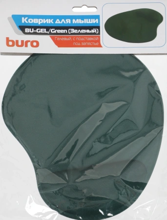 Коврик для мыши Buro BU-GEL Мини светло-зеленый 225x190x2мм (BU-GEL/GREEN)
