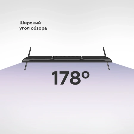 Телевизор LED BQ 43" 43FS38B Frameless черный FULL HD 60Hz DVB-T DVB-T2 DVB-C USB WiFi Smart TV (RUS)