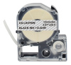 Картридж ленточный Cactus CS-LK4TBW LK-4TBW черный на прозрачном 12x9 для Epson LW300/LW400/LW700/LW600P/LW1000P/K400/Z700/Z900