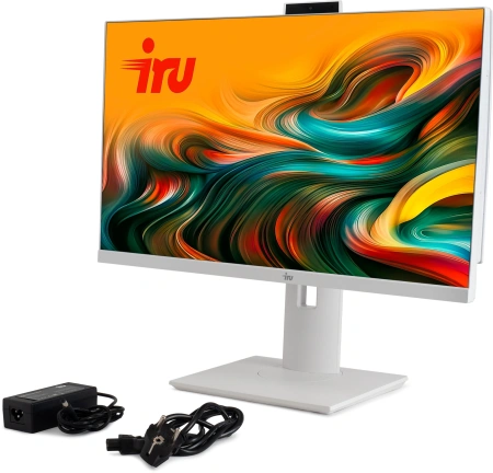 Моноблок IRU Tactio 23.8" Full HD i3 1215U (1.2) 8Gb SSD256Gb UHDG CR без ОС GbitEth WiFi BT 65W Cam белый 1920x1080