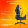 Кресло игровое Zombie VIKING KNIGHT Fabric синий Light-27 с подголов. крестов. металл