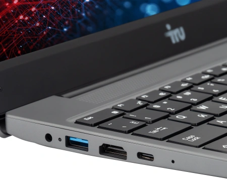 Ноутбук IRU Tactio 14RLH Ryzen 5 7430U 16Gb SSD256Gb AMD Radeon Graphics 14" IPS FHD (1920x1080) FreeDOS grey WiFi BT Cam 4000mAh (2084804)