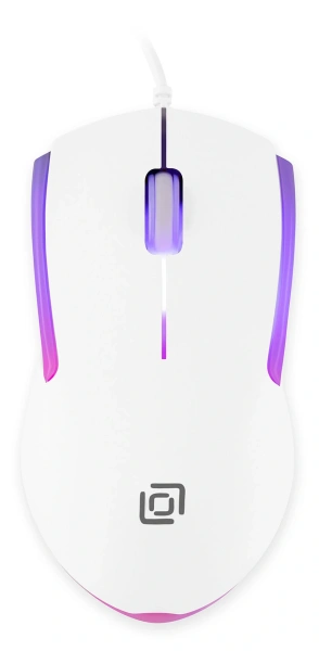 Мышь Оклик 245M белый оптическая 1000dpi USB 3but (471480)