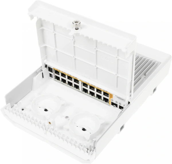 Коммутатор MikroTik netPower 16P CRS318-16P-2S+OUT (L3) 16x1Гбит/с 2SFP+ 16PoE 300W управляемый