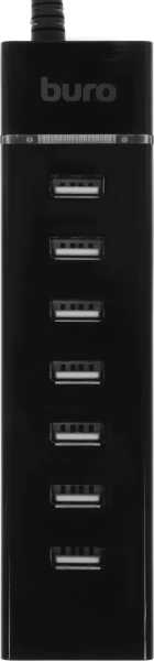 Разветвитель USB-C Buro BPH-C-P107 7порт. черный (BU-USBC-HUB-7U2)