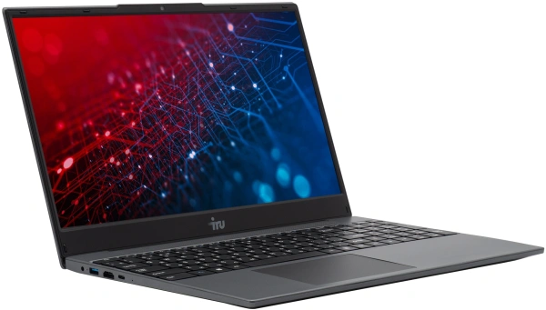 Ноутбук IRU Калибр 15PH Ryzen 7 5700U 16Gb SSD1Tb AMD Radeon Graphics 15.6" IPS FHD (1920x1080) FreeDOS black WiFi BT Cam 4350mAh (2057202)