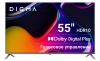Телевизор LED Digma 55" DM-LED55UBB41 Android TV Frameless Metal темно-серебристый/серебристый 4K Ultra HD 60Hz DVB-T DVB-T2 DVB-C DVB-S DVB-S2 USB WiFi Smart TV