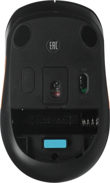 Мышь A4Tech Fstyler FG10 черный/оранжевый оптическая 2000dpi беспров. USB 4but (FG10 ORANGE)
