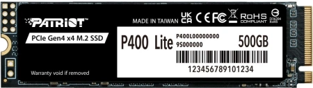 Накопитель SSD Patriot PCIe 4.0 x4 500GB P400LP500GM28H P400 Lite M.2 2280