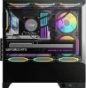 Корпус Formula Crystal Z1M Plus FR черный без БП mATX 9x120mm 1xUSB3.0 audio bott PSU